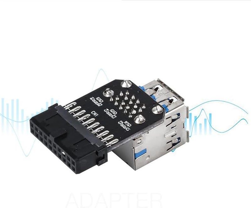 لوحة الأم 20 دبوس إلى محول مزدوج منفذ USB 3.0 موصل رأس PH21 - Image 2